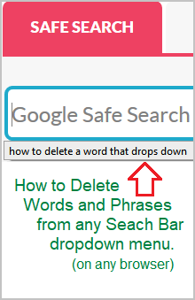 google photo delete search history