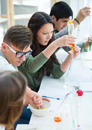 Students Working in Lab Class