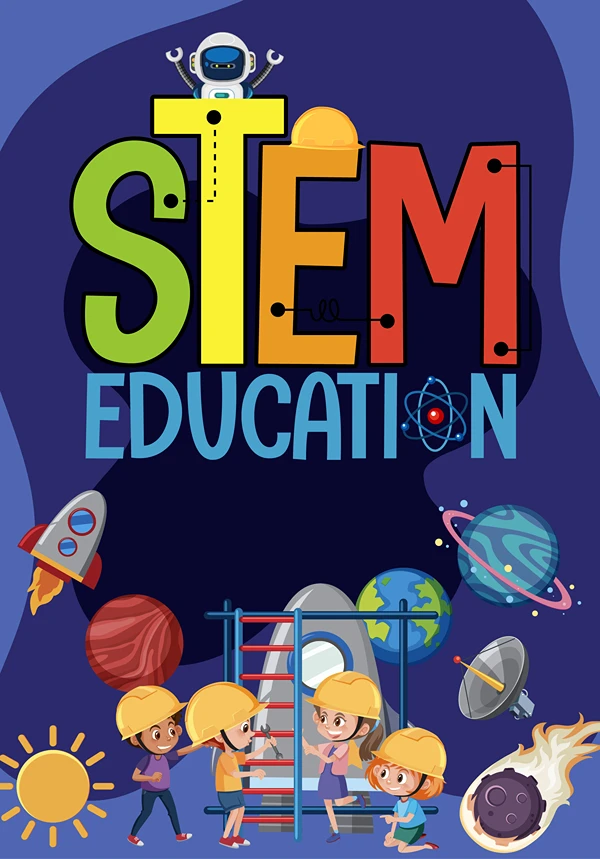 A Colorful STEM Education Illustration.